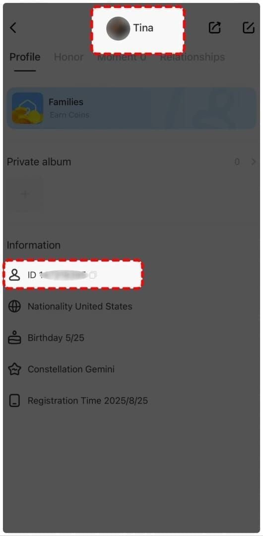 Guide to finding numeric User ID in SUGO Coins app profile section
