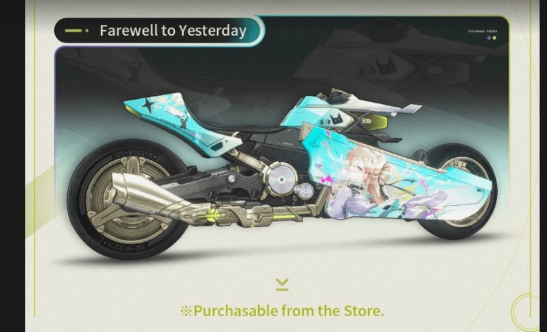 Wuthering Waves Livery: Memory of the Stars equipped on Expedition Motorbike