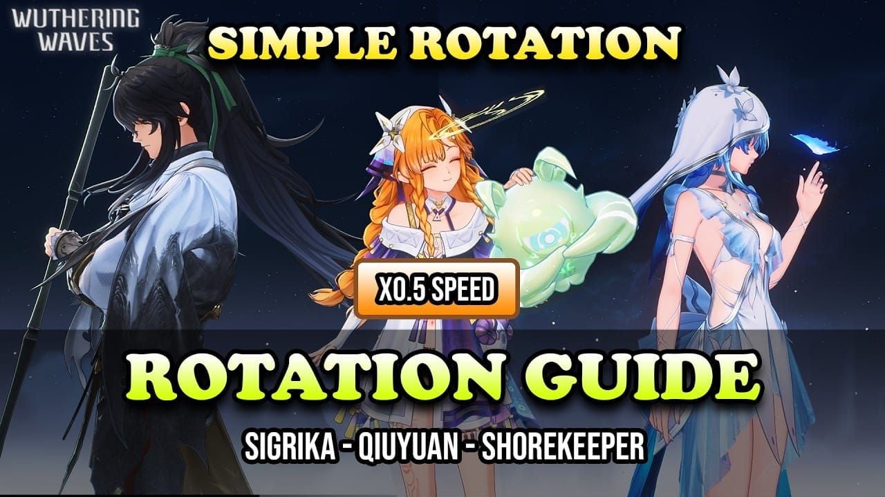 Wuthering Waves Sigrika Qiuyuan Shorekeeper rotation guide