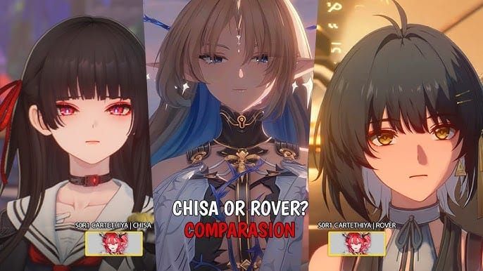 Wuthering Waves Rover Aero vs Chisa team comparison