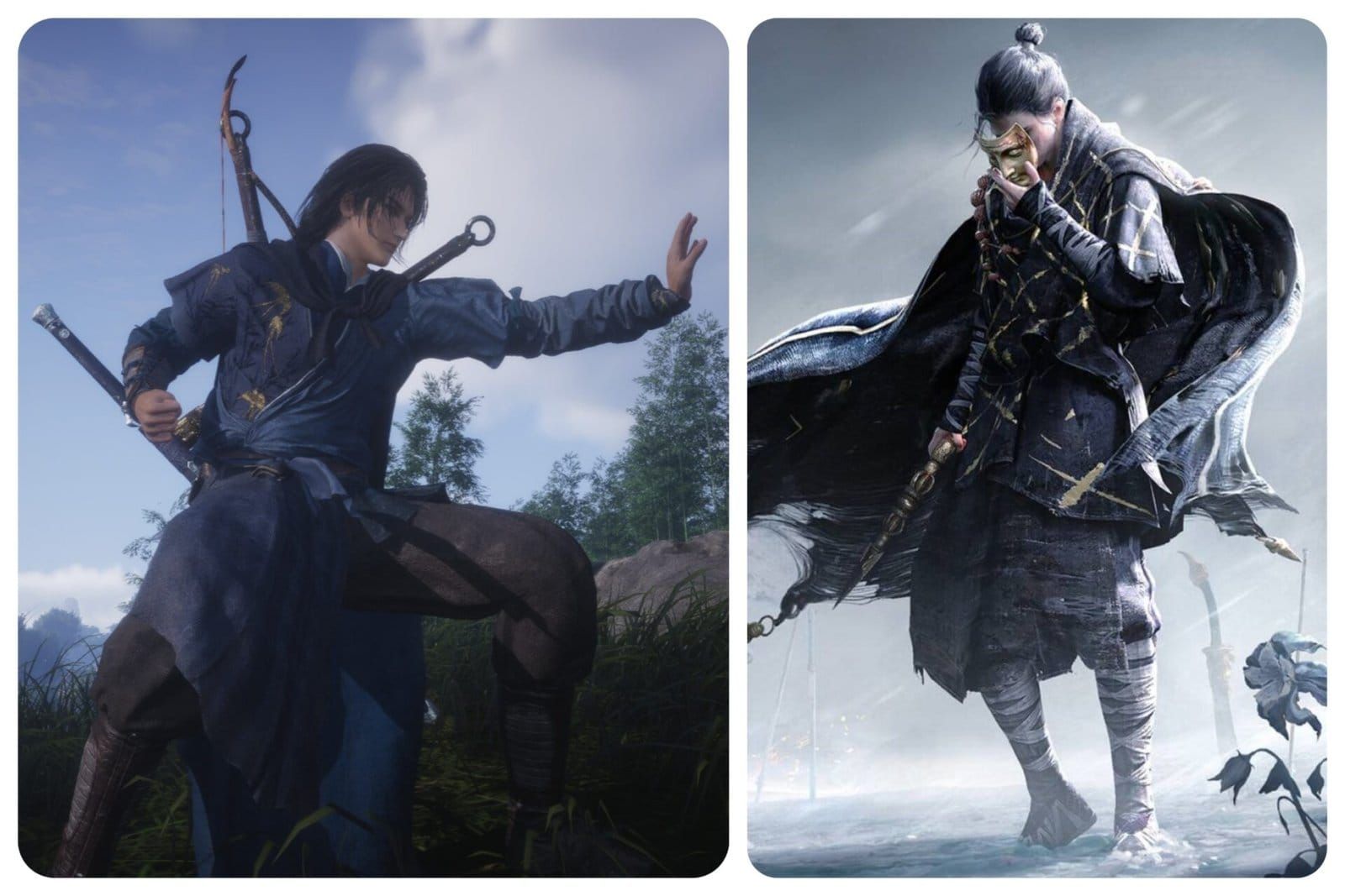 Eaglerise and Hawking sets equipment for Where Winds Meet Bellstrike-Umbra