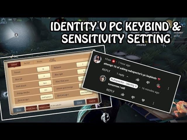 Identity V in-game settings screen highlighting Player ID location