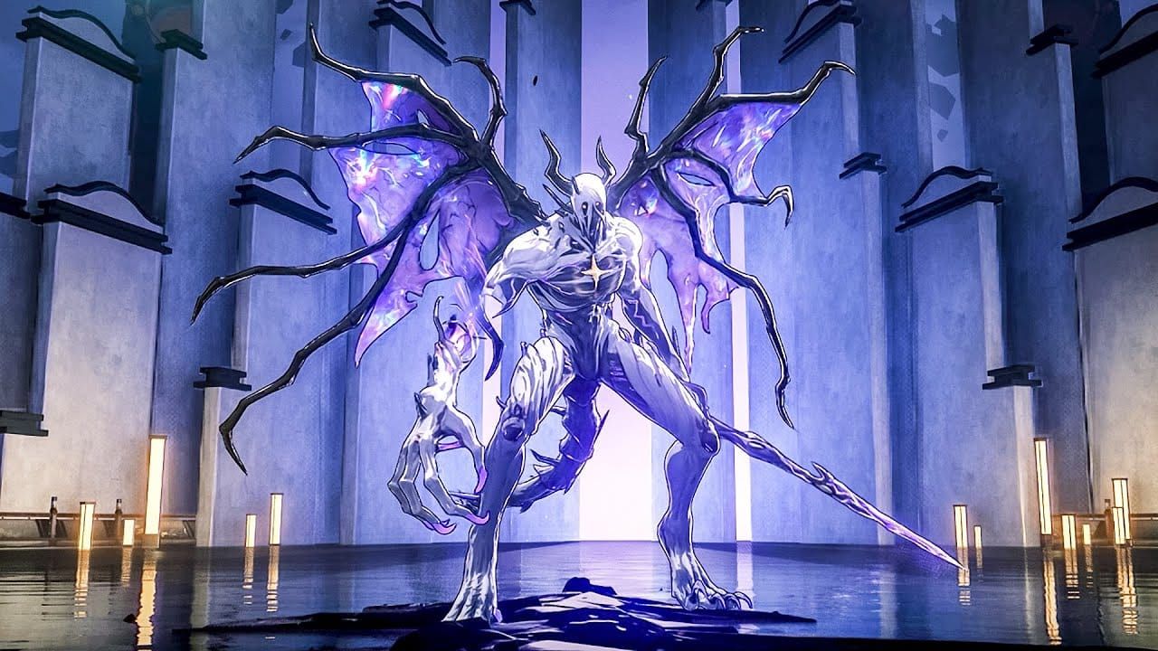 Wuthering Waves Thundering Mephis boss screenshot displaying ATK stack debuff during Endstate Matrix fight