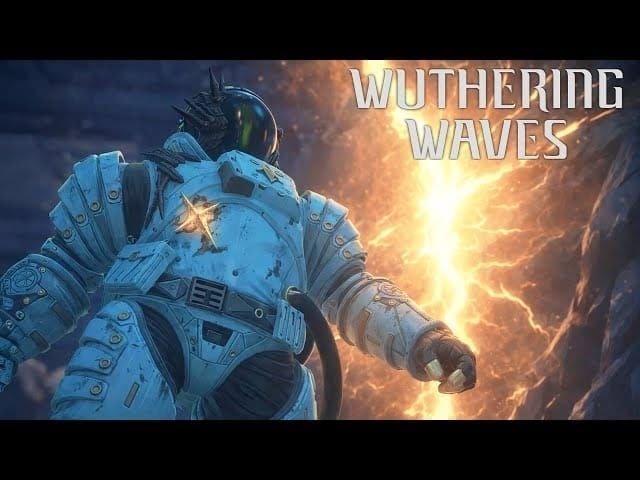 Wuthering Waves Nameless Explorer jetpack weakspot screenshot from Endstate Matrix boss fight