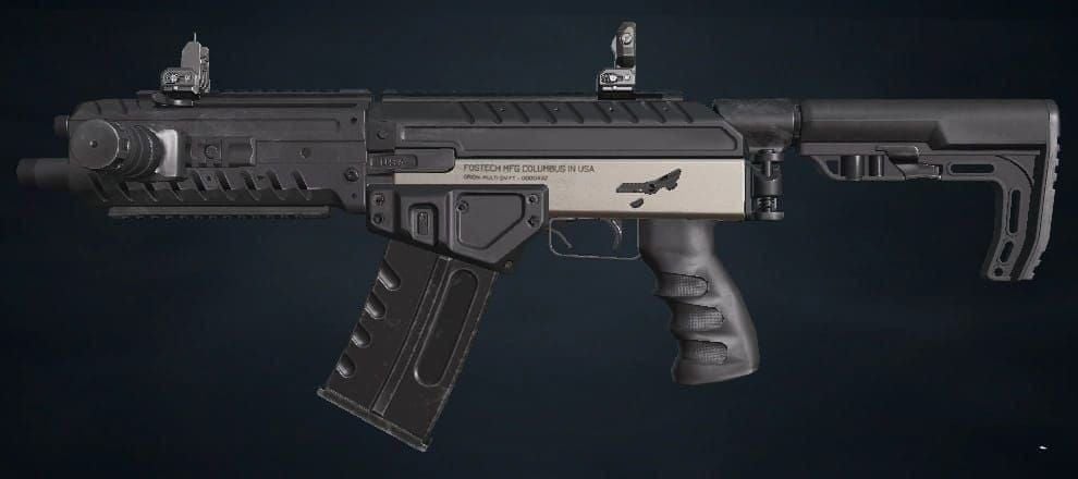 Yaahlan Origin-12 Warrior skin equipped on shotgun weapon in-game