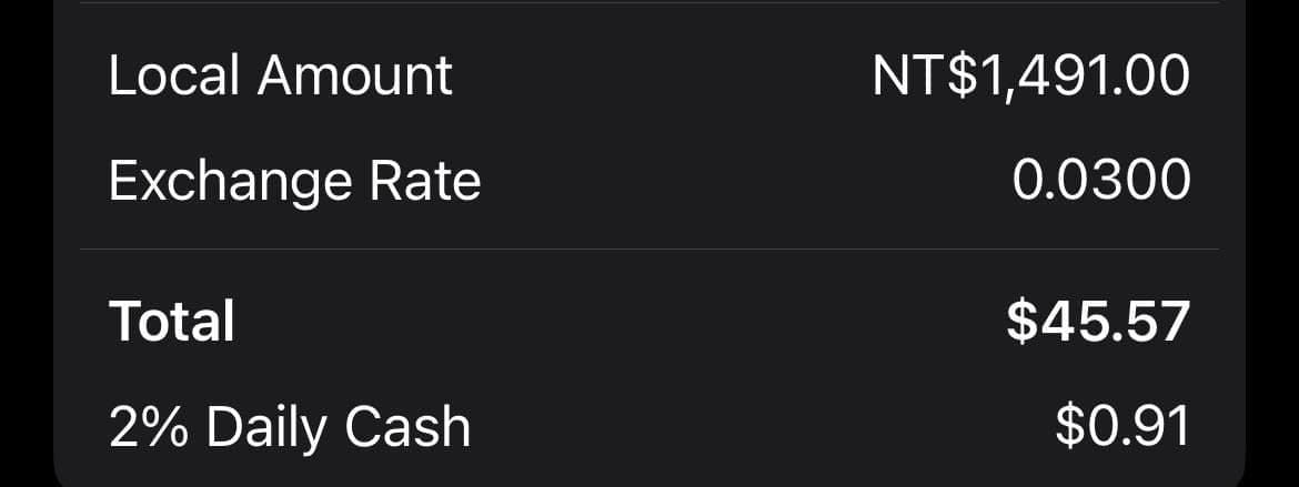 Comparison chart of iTunes Gift Card TW denominations with fee overhead and fraud risk levels