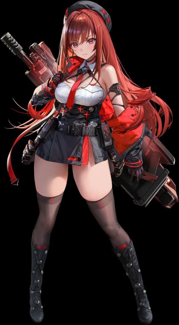 Rapi: Red Hood SSR Elysion Burst III character artwork from Goddess of Victory: NIKKE