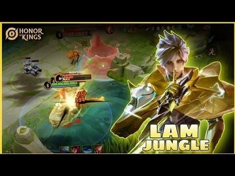 Honor of Kings Lam early jungle path and mid gank guide