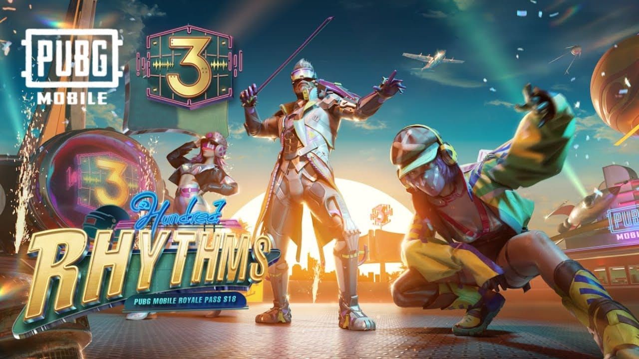 PUBG Mobile A18 Royale Pass Hundred Rhythms outfit and reward milestones artwork