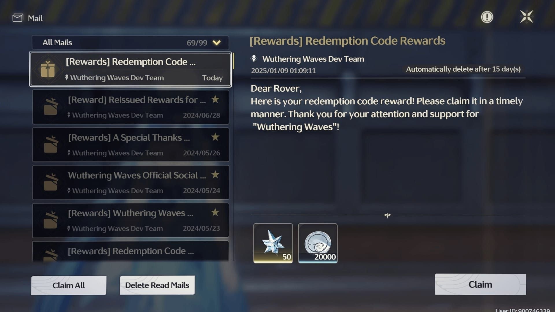 Step-by-step guide to redeeming codes in Wuthering Waves Terminal