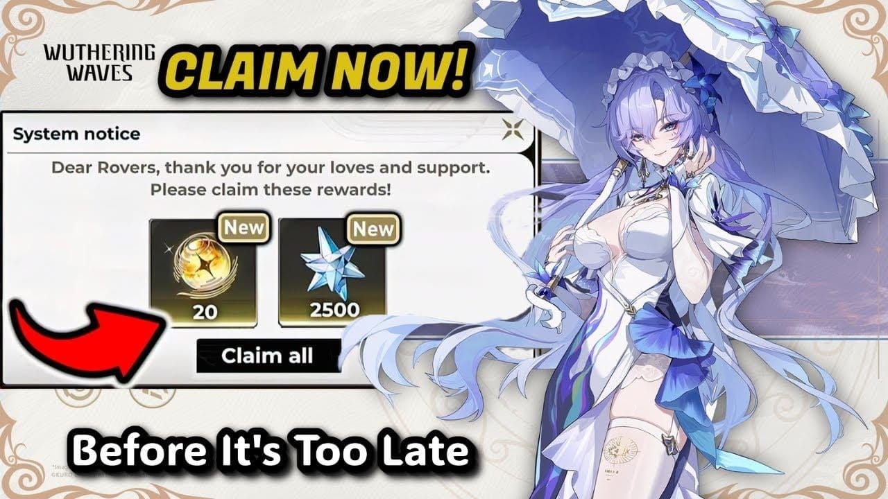 Wuthering Waves Astrite and premium resonance potions from codes