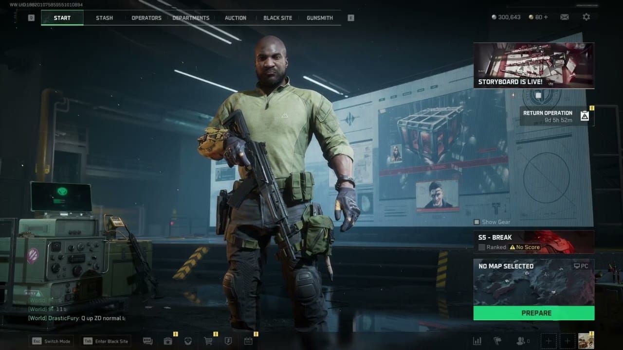 Delta Force in-game Auction House crafting interface for profitable items