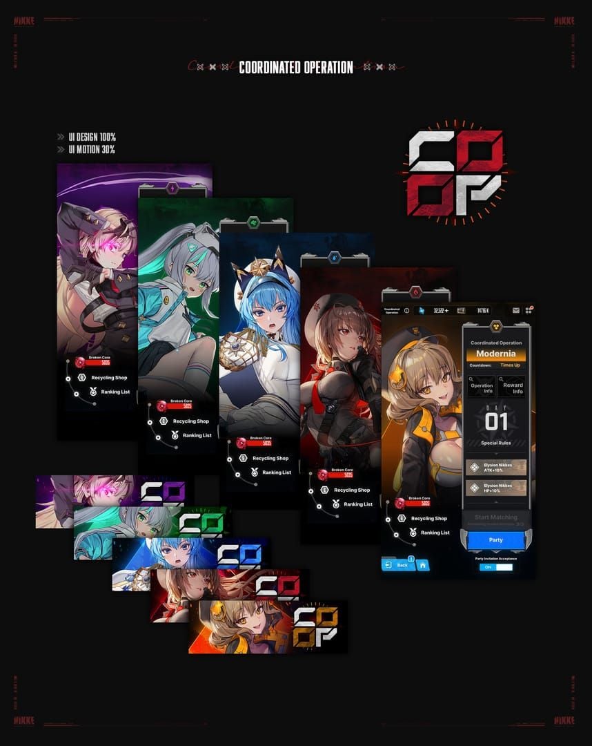 Goddess of Victory NIKKE 2X2 LOVE event milestone progress interface with reward tiers