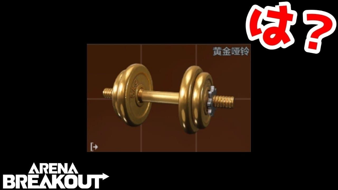 Arena Breakout Gold Dumbbell Red-tier collectible item screenshot