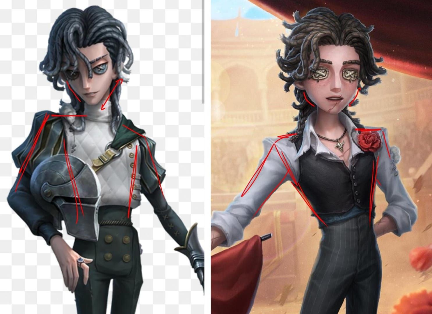 Identity V Matador survivor character model with dash ability visuals