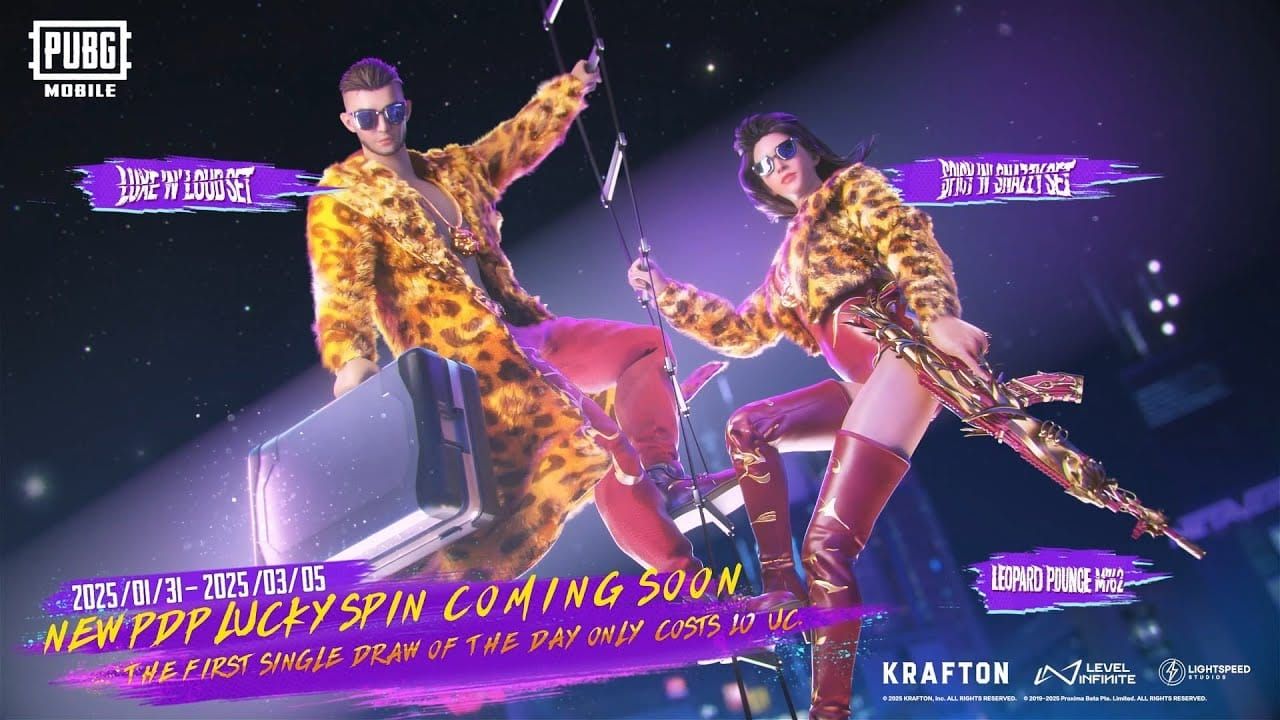 PUBG Mobile UC Phoenix Rise Lucky Spin interface with 60 UC single and 600 UC ten-spin bundle options