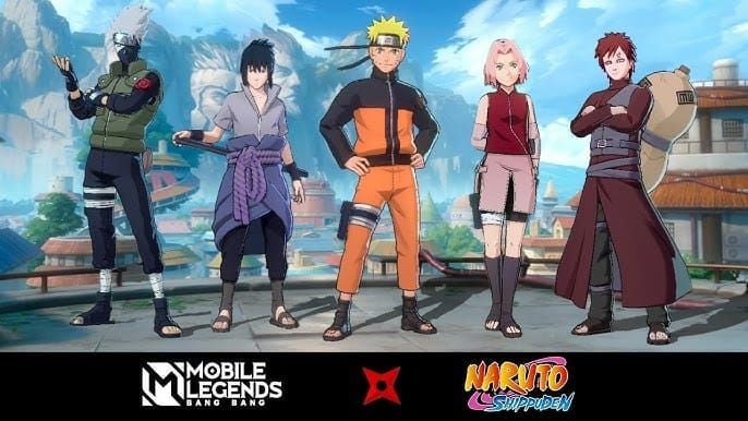 Comparison chart of Mobile Legends Bang Bang Naruto 2.0 skins tier list with heroes Gusion Minato and Julian Itachi