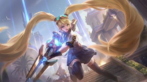 Layla S.A.B.E.R. Breacher skin artwork from Mobile Legends Bang Bang