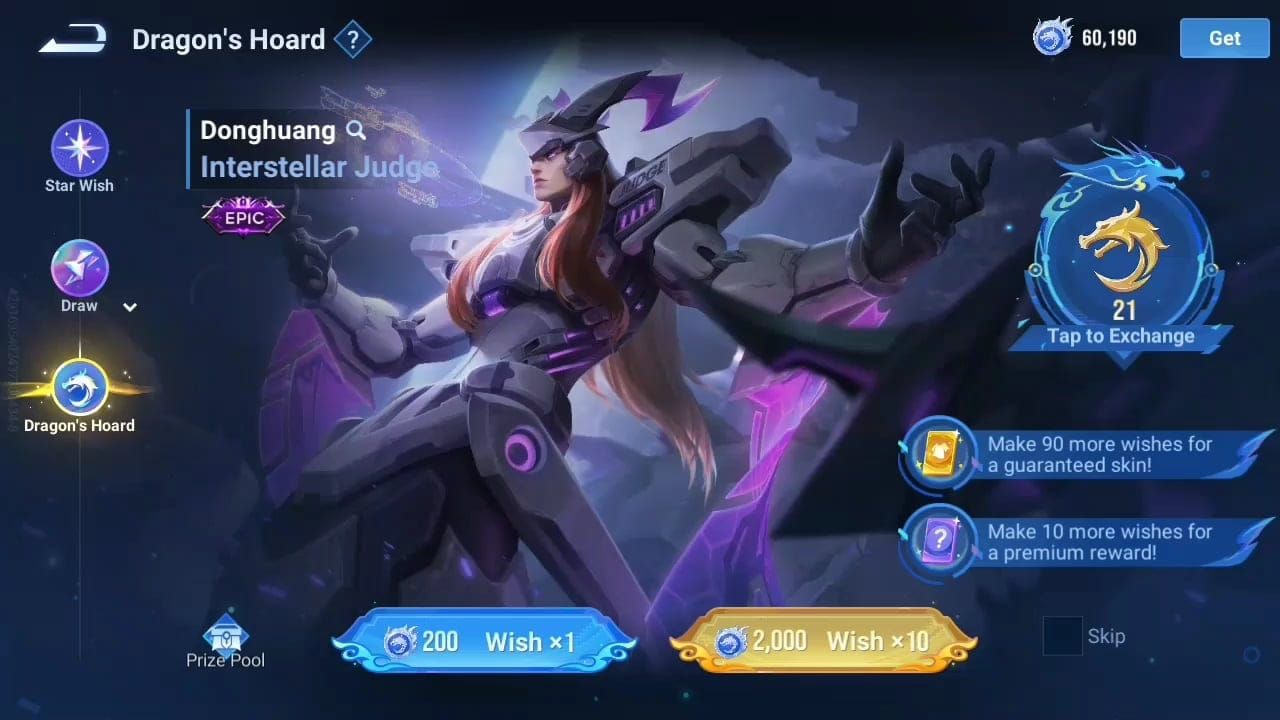 Honor of Kings Dragon Crystals seasonal currency item