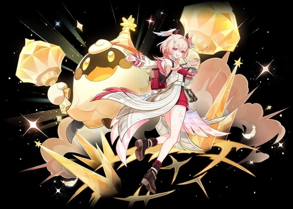 원신 린네아 바위 원소 활 캐릭터 아트워크