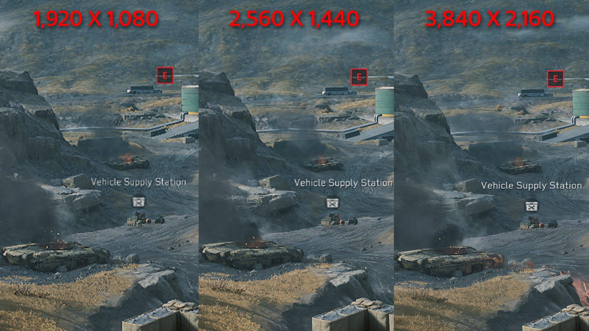 Comparison screenshot of Delta Force Aftershock at 100% vs 80% Render Scale with DLSS Quality, highlighting FPS boost with sharp image reconstruction