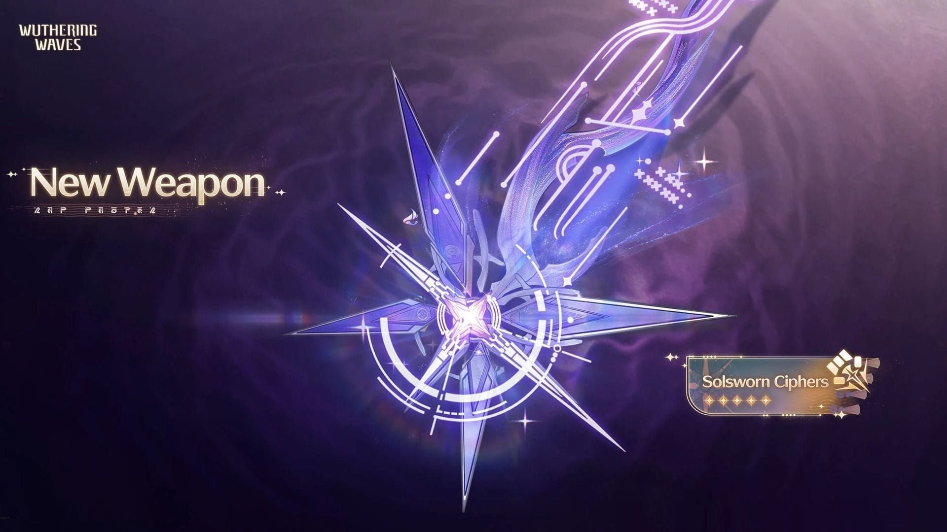 Wuthering Waves Solsworn Ciphers 5-star gauntlets weapon artwork