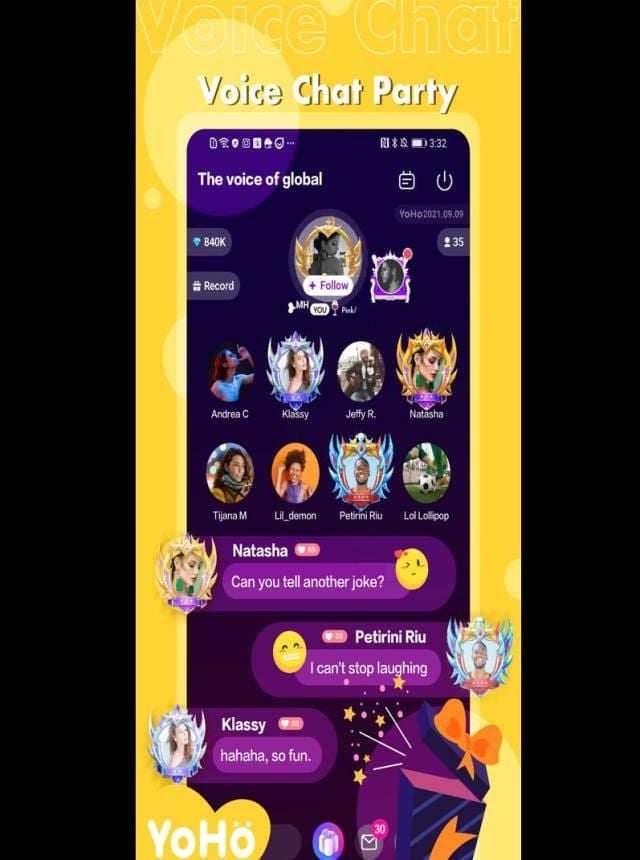 YoHo: Group Voice Chat Spring-themed voice room hosting guide screenshot