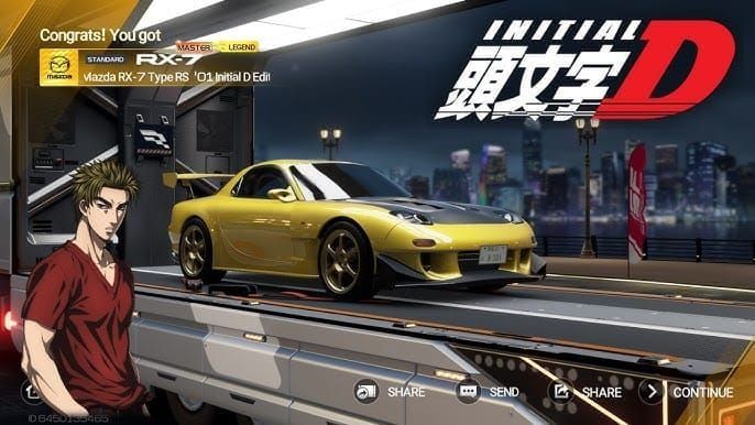 Comparison of Initial D collaboration cars in Racing Master SEA: AE86 Trueno, FD RX-7, R32 GT-R, and NSX