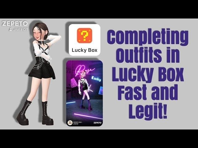 ZEPETO Lucky Box interface for sending ZEMs and Coins to friends