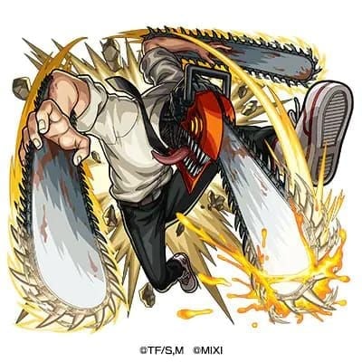 Monster Strike TW Chainsaw Man collaboration character artwork via GASH Card