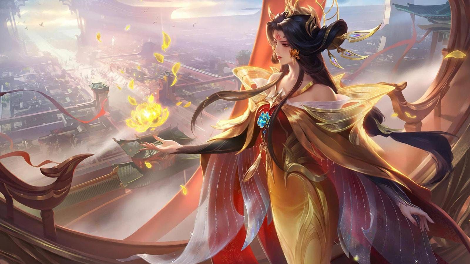 Mobile Legends Bang Bang Zetian Sunset Luminance Starlight skin artwork