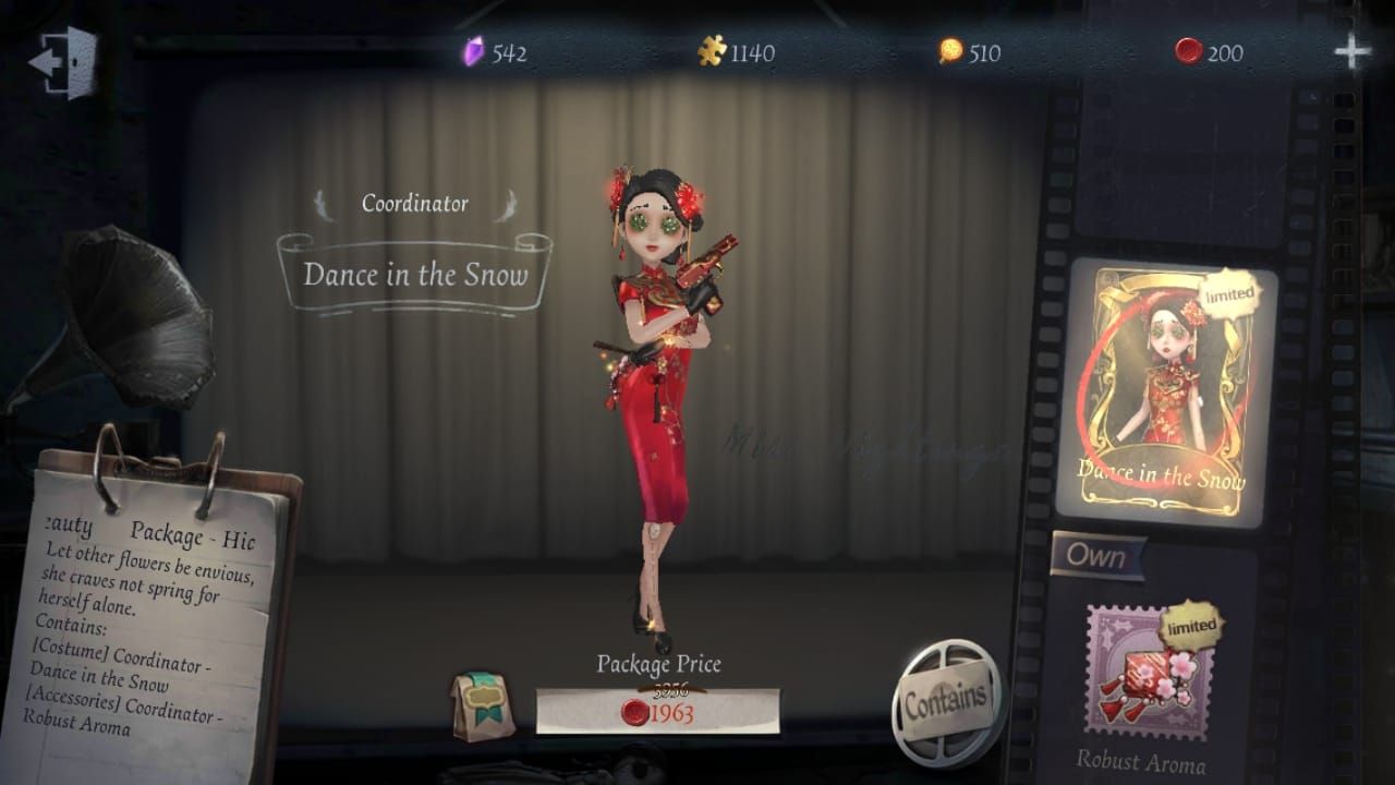 Identity V anniversary fragment packages in shop interface