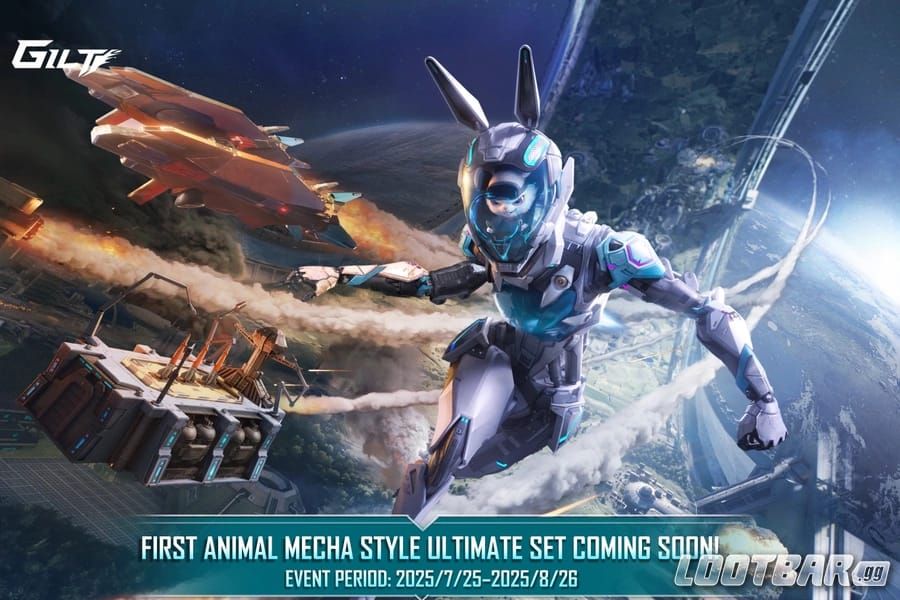 PUBG Mobile UC Dimensional Diva GILT Set equipment showcase