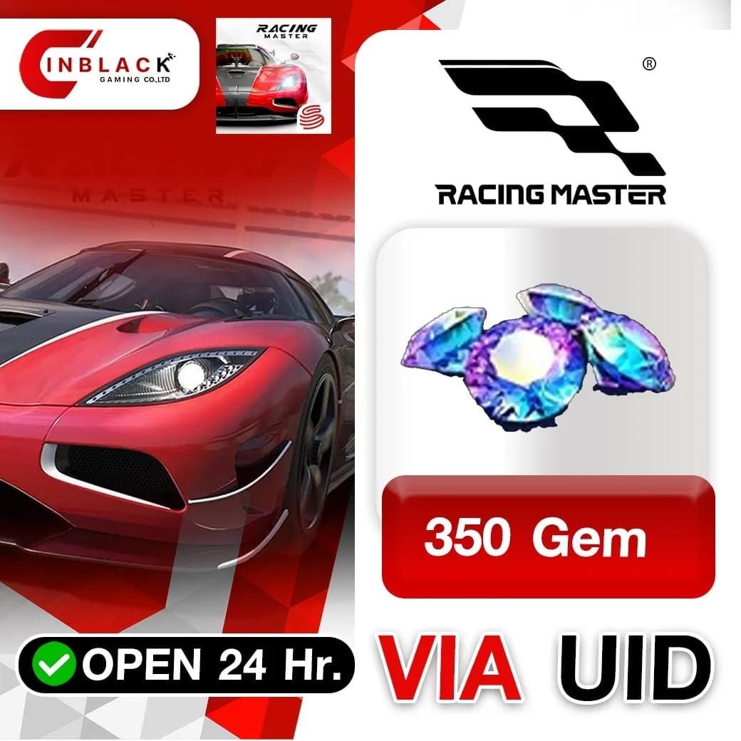Racing Master SEA gem top-up packages interface with bonuses