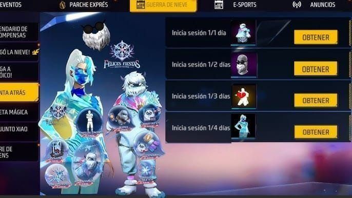 Free Fire OB53 Gintama Luck Royale pity counter and spin interface screenshot