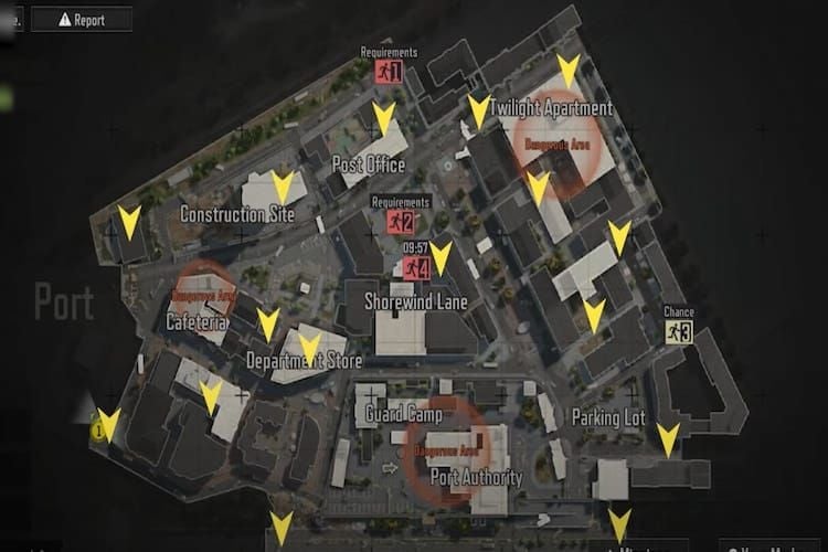 Screenshot of Northern Warehouse Complex farm spot in Arena Breakout Distorted Valley