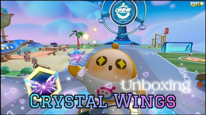 Precious Wings wing accessory equipped in Eggy Party cosmetic inventory