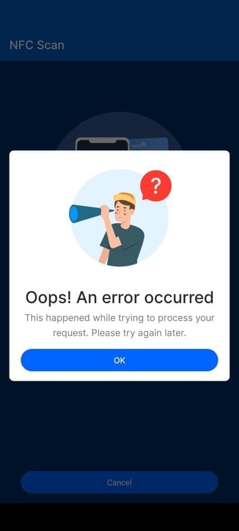 TNG eWallet app screenshot showing 'already redeemed' error for reload pin