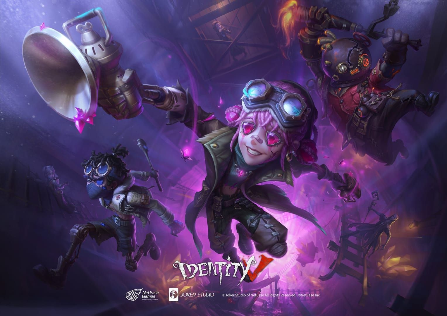 Identity V Forward and Cheerleader character artworks for anniversary farming