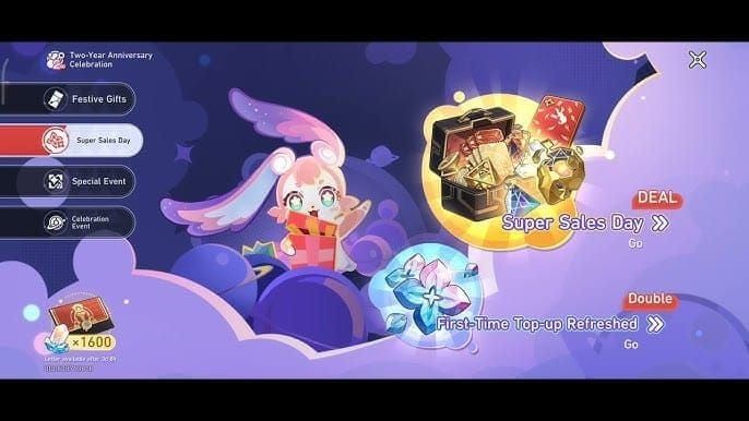 붕괴 스타레일 축제 선물 이벤트 탭과 우편함 로그인 보상 수령 UI