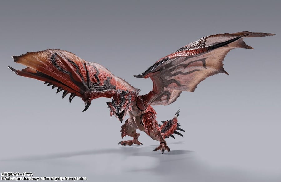 Model peringatan Ulang Tahun ke-20 Monster Hunter "S.H.MonsterArts Fire Dragon/Thunder Wolf Dragon" tersedia untuk tempahan hari ini