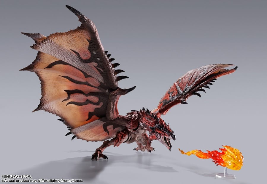 Model peringatan Ulang Tahun ke-20 Monster Hunter "S.H.MonsterArts Fire Dragon/Thunder Wolf Dragon" tersedia untuk tempahan hari ini