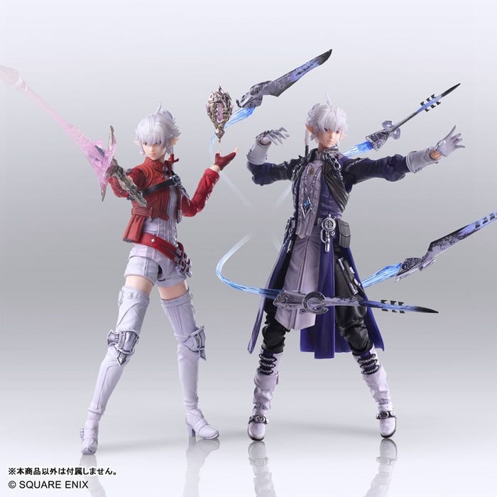 Tokoh "Final Fantasy 14" "Akatsuki Blood Alliance" Alisa dan Alphinaud MEMBAWA SENI muncul