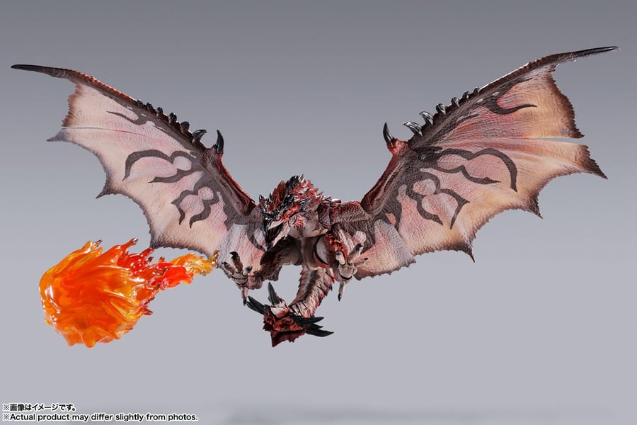 Model peringatan Ulang Tahun ke-20 Monster Hunter "S.H.MonsterArts Fire Dragon/Thunder Wolf Dragon" tersedia untuk tempahan hari ini