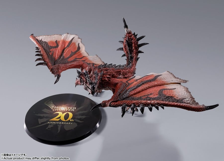 Model peringatan Ulang Tahun ke-20 Monster Hunter "S.H.MonsterArts Fire Dragon/Thunder Wolf Dragon" tersedia untuk tempahan hari ini